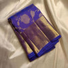 Chatoyant Royal Blue Soft Banarasi Silk Saree With Desultory Blouse Piece