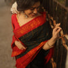 Dissemble Dark Green Soft Silk Saree With Bucolic Blouse Piece