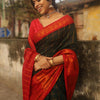 Dissemble Dark Green Soft Silk Saree With Bucolic Blouse Piece