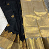 Beleaguer Black Soft Banarasi Silk Saree With Forbearance Blouse Piece