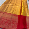 Profuse Golden Soft Banarasi Silk Saree With Winsome Blouse Piece