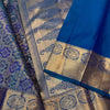 Prettiest Blue Soft Banarasi Silk Saree With Twirling Blouse Piece