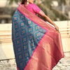 Gratifying Rama Soft Silk Saree With Gleaming Blouse Piece