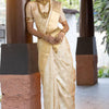 Winsome Beige Soft Banarasi Silk Saree With Tempting Blouse Piece