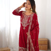 Designer Heavy Embroidered Kurta Sharara Suit Set with Dupatta | 10 Color Options