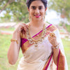 Lissome Off White Soft Silk Saree With Admirable Blouse Piece