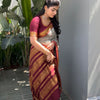 Stunner Grey Soft Silk Saree With Divine Blouse Piece