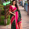 Whimsical Dark Green Soft Silk Saree With Beguiling Blouse Piece
