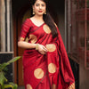 Charming Maroon Soft Silk Saree With Radiant Blouse Piece