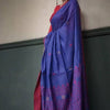 Devastating Blue Cotton Silk Saree With Felicitous Blouse Piece
