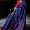 Devastating Blue Cotton Silk Saree With Felicitous Blouse Piece