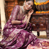 Preferable Wine Soft Silk Saree With Ethnic Blouse Piece