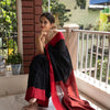 Beautiful Black Cotton Silk Saree With Designer Blouse Piece