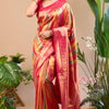 Luxuriant Multicolor Soft Banarasi Silk Saree With Supernal Blouse Piece