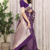 Sempiternal Purple Soft Silk Saree With Lassitude Blouse Piece
