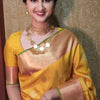 Amazing Yellow Soft Silk Saree With Surpassing Blouse Piece