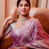 Classy Pink Soft Silk Saree With Exceptional Blouse Piece