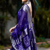 Surpassing Royal Blue Soft Silk Saree With Fancifull Blouse Piece