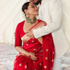Staring Red Soft Silk Saree With Delightful Blouse Piece