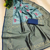Scintilla Sky Soft Silk Saree With Vestigial Blouse Piece