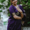 Opulent Purple Cotton Silk Saree With Radiant Blouse Piece