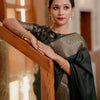 Luxuriant Dark Green Soft Silk Saree With Allure Blouse Piece