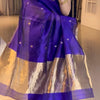 Ratatouille Royal Blue Soft Silk Saree With Wonderful Blouse Piece