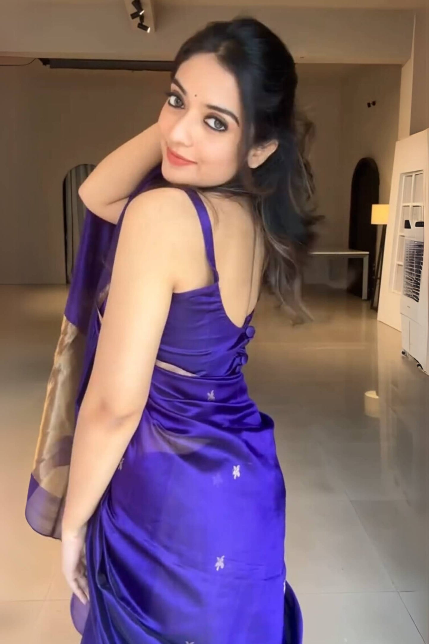 Ratatouille Royal Blue Soft Silk Saree With Wonderful Blouse Piece