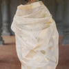 Smart Off White Linen Silk Saree With Hypnotic Blouse Piece