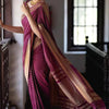 Girlish Purple Soft Silk Saree With Pulsating Blouse Piece
