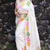 Sensational White Soft Silk Saree With Engrossing Blouse Piece