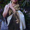 Wonderful Off White Soft Silk Saree With Desiring Blouse Piece
