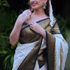 Wonderful Off White Soft Silk Saree With Desiring Blouse Piece