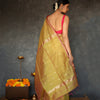 Magnificat Mustard Cotton Silk Saree With Exemplary Blouse Piece