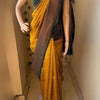 Dissemble Yellow Soft Silk Saree With Ratatouille Blouse Piece