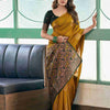 Deserving Mustard Soft Silk Saree With Designer Blouse Piece