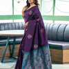 Opulent Purple Soft Silk Saree With Glorious Blouse Piece
