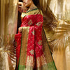 Pleasant Red Soft Silk Saree With Classic Blouse Piece