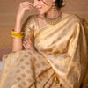 Arresting Beige Soft Silk Saree With Fantabulous Blouse Piece