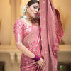 Amazing Pink Soft Silk Saree With Elegant Blouse Piece