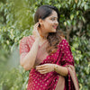 Gossamer Maroon Soft Silk Saree With Mellifluous Blouse Piece