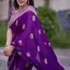 Amazing Purple Soft Silk Saree With Surpassing Blouse Piece