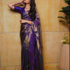 Comely Royal Blue Soft Silk Saree With Evocative Blouse Piece