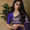 Comely Royal Blue Soft Silk Saree With Evocative Blouse Piece