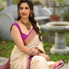 Sizzling Beige Soft Silk Saree With Intricate Blouse Piece