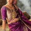 Stylish Purple Soft Banarasi Silk Saree With Winsome Blouse Piece