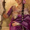 Stylish Purple Soft Banarasi Silk Saree With Winsome Blouse Piece