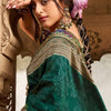 Incomparable Dark Green Soft Banarasi Silk Saree With Lassitude Blouse Piece
