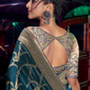 Ideal Rama Soft Banarasi Silk Saree With Sizzling Blouse Piece