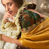 Resonant Mustard Pure Tissue Banarasi Silk Saree With Vivacious Blouse Piece